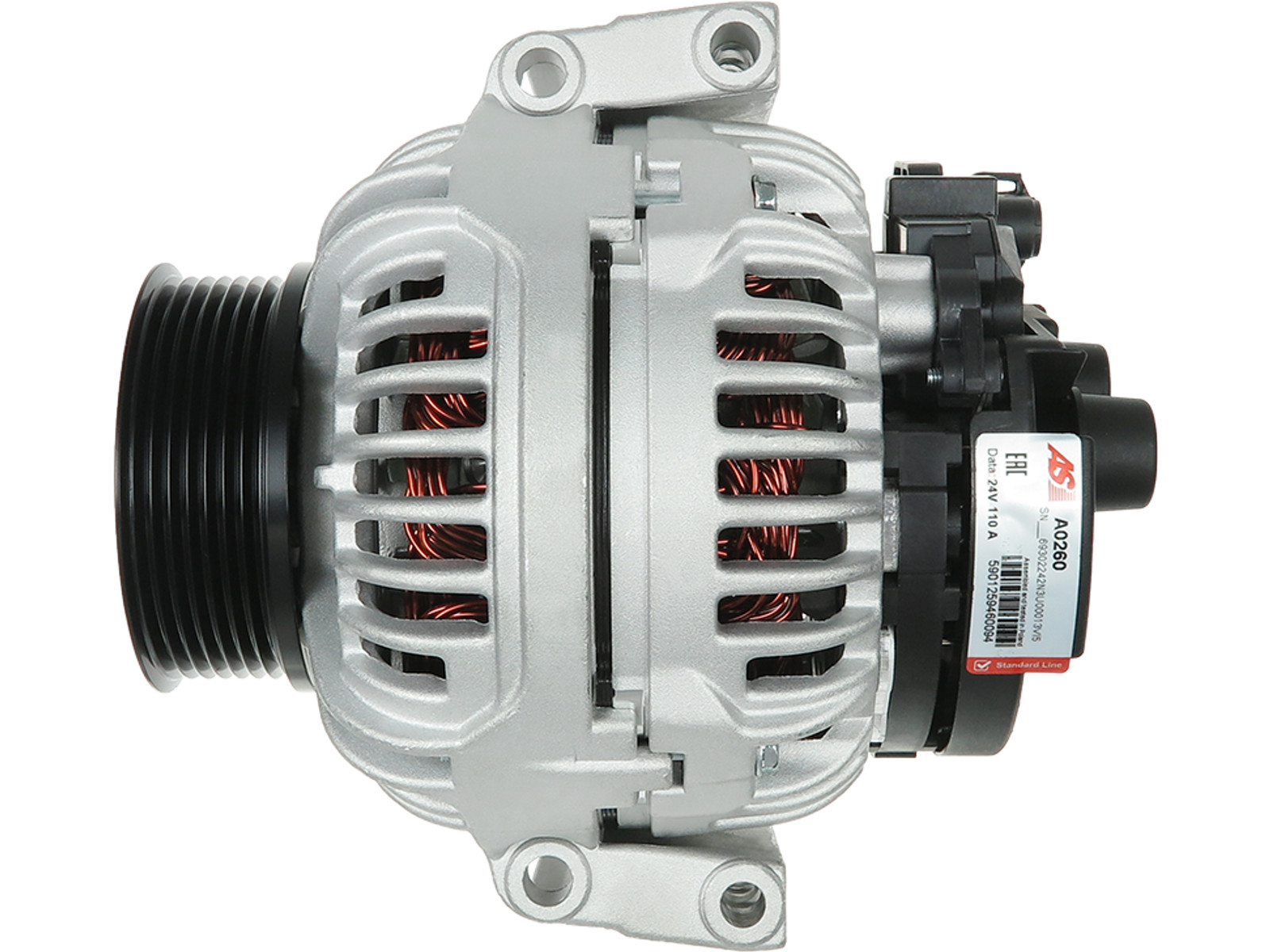 Brand New Alternator 24V 110A for SOLARIS VACANZA 2005 OE 0124655014