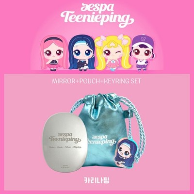 aespa ペンミ ポーチ カリナ MD aespa - Mirror Pouch Keyring Set [Teenieping X aespa Official MD