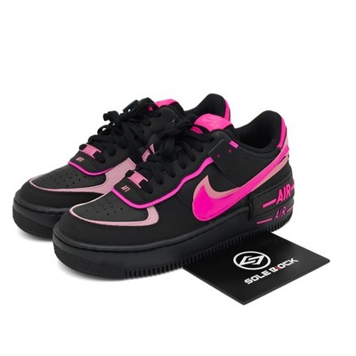 Nike AF1 Shadow Skateboard Shoes Women's Black Pink - CI0919-006