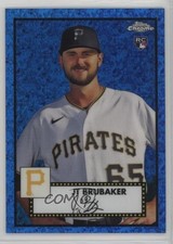 2021 Chrome Platinum Anniversary Blue Mini-Diamond Refractor JT Brubaker 0ob4