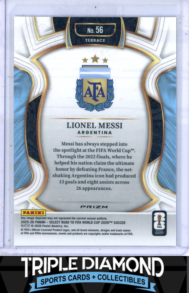 2025-26 Panini Select World Cup Lionel Messi Terrace Silver Prizm Argentina I427 view 2