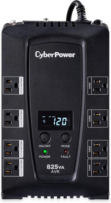 Cyberpower CP825AVRLCD 825VA UPS Battery Backup & Surge Protector, 8 Outlets