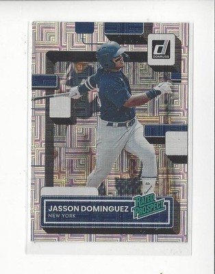 2022 Donruss Rated Prospects Vector #2 Jasson Dominguez Rookie Yankees 