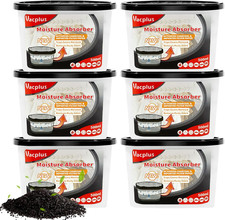 Moisture Absorbers 6 Pack, Portable Humidity Absorber Boxes for Your Bathroom, C