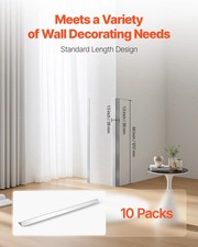 Stainless Steel Wall Corner Protector, 1.5 x 1.5 x 48 inch, 10 Pack Metal Corne