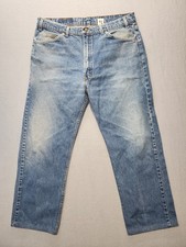 Vintage Levis 505 Orange Tab Jeans Mens 40x30 Light Wash Made In USA 90s 1997