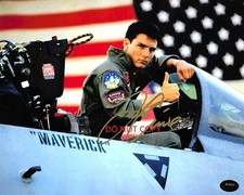 Foto autografiada firmada por TOP GUN 8x10 ¡Tom Cruise Maverick #4!!