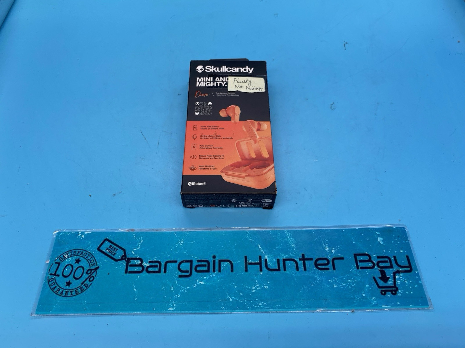 *FAULTY* Skullcandy Dime In-Ear Wireless Earbuds, 12 Hr Battery, Microphone