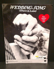 1971 Wedding Song There is Love Sheet Music Piano Voice Guitar              F1AE