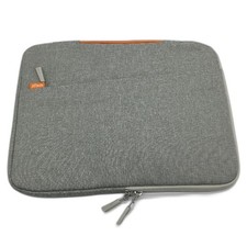 JETech Grey Laptop Sleeve Macbook Pro Waterproof Pocket & Inner Foam Cushion NEW
