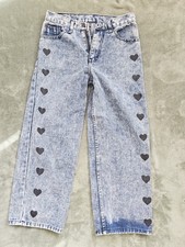 Authentic Demin Saerah Women's Jeans Size 26 Blue Straight Leg Hart Design