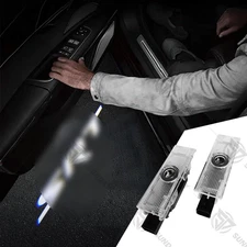 2PCS Door Welcome Lights White SRT Ghost Projector Lamp For 2008-2022 Challenger