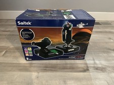 Saitek X52 PRO PC Flight Control System Joystick Throttle Set USB Wired