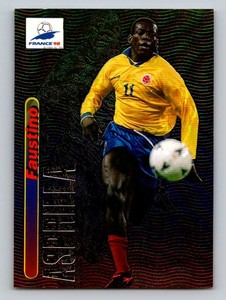RARE !! FAUSTINO ASPRILLA Sticker EUROCUPS STARS PARADE 1994