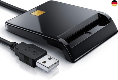 CSL - USB Chipkartenleser SmartCard Reader - Plug and Play - Power Status-LED -