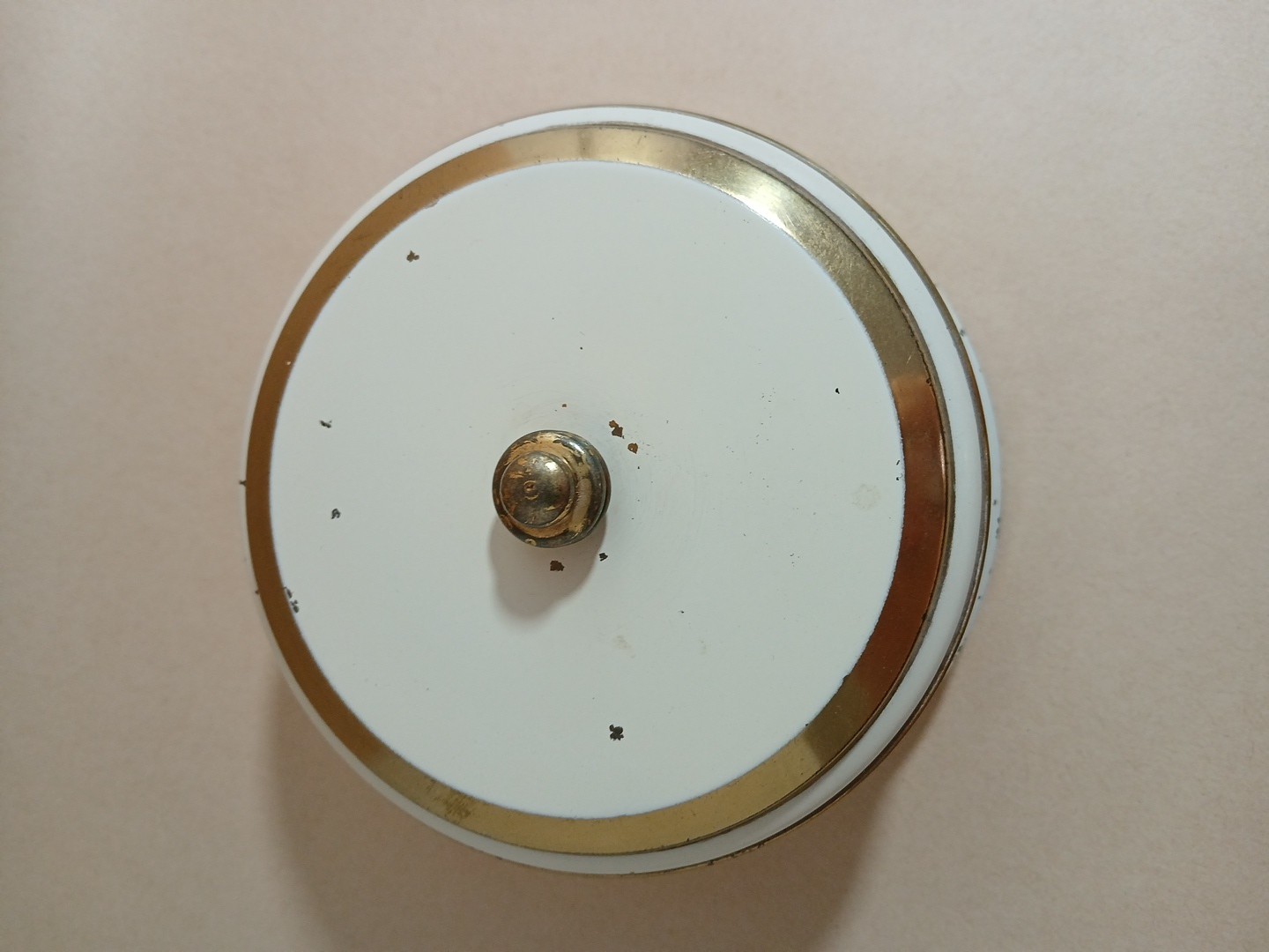 Lux Mystery Rotary Tape Measure Clock Art Deco Decor FPOR Not Tested !930s/1940s