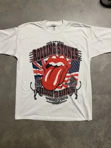 Rolling Stones Bridges To Babylon -Tour Ban 1990s vintage concert t-shirt, vintage, size XL, single stitch, B+ condition