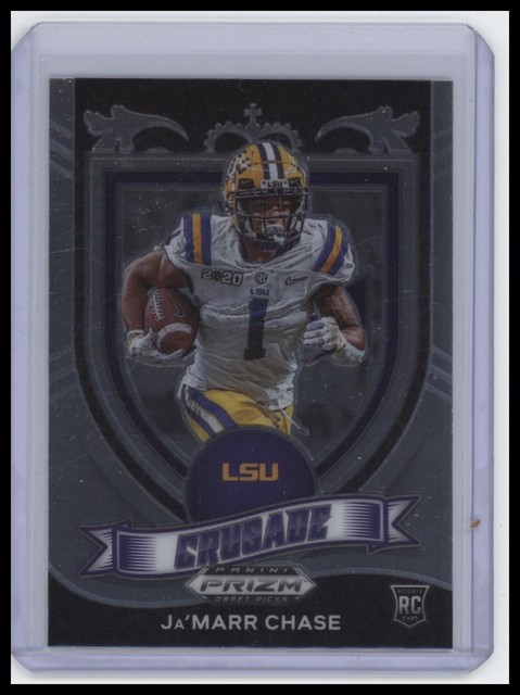 2021 Panini Prizm Draft Picks Crusade #162 Ja'Marr Chase RC