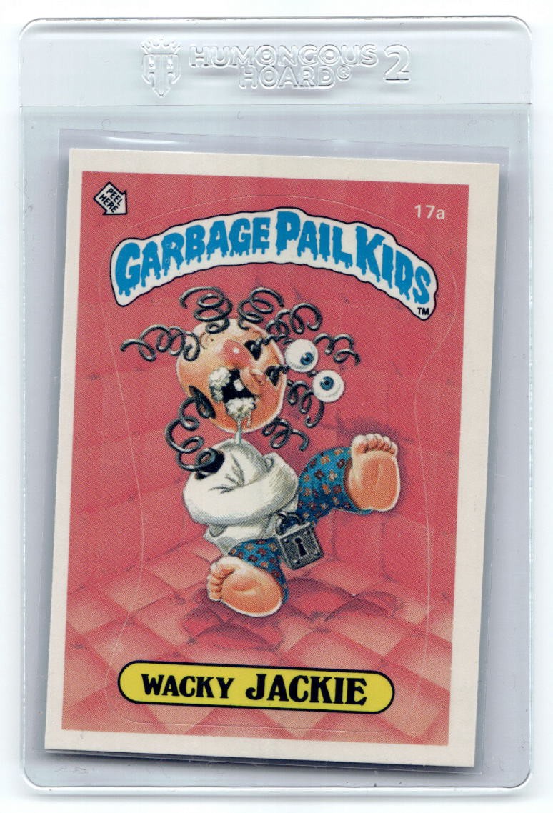 1985 Topps Garbage Pail Kids Series 1 #17a Wacky Jackie