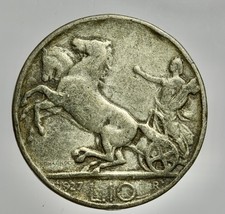 VITTORIO EMANUELE III 1901-1945 -AG/ 10 LIRE 1927 FALSO D'EPOCA