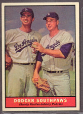 1961 Topps Set-Break #207 Sandy Koufax/J.Podres EX-EXMINT *JAYSACE*