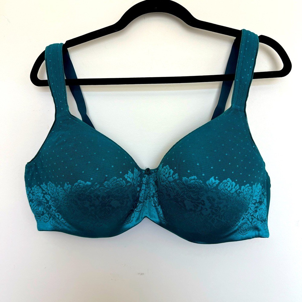 Soma Stunning Support Balconette Bra Turquoise Full Coverage Size 42D