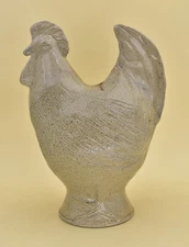 13" Vernon Owens Rooster NC Folk Art Jugtown Pottery 1996