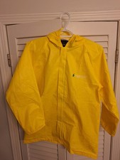 Frogg Toggs Rain Jacket, color yellow, Sz L Lightweight YOUTH - Fast Shipping 