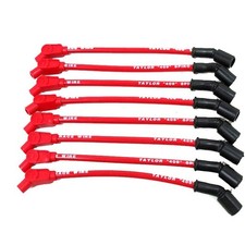 Taylor 79213 LS 409 Pro Race Spark Plug Wires, 10.4mm, Red, 135 Degree Plug Boot