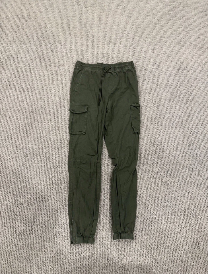 CSG Enterprise Olive Green Cargo Joggers Pants Men Size L Large - Image 3 of 4