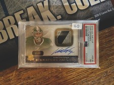 Upper Deck The Cup Limited Logos Kari Lehtonen Patch Auto Dallas Stars PSA 7