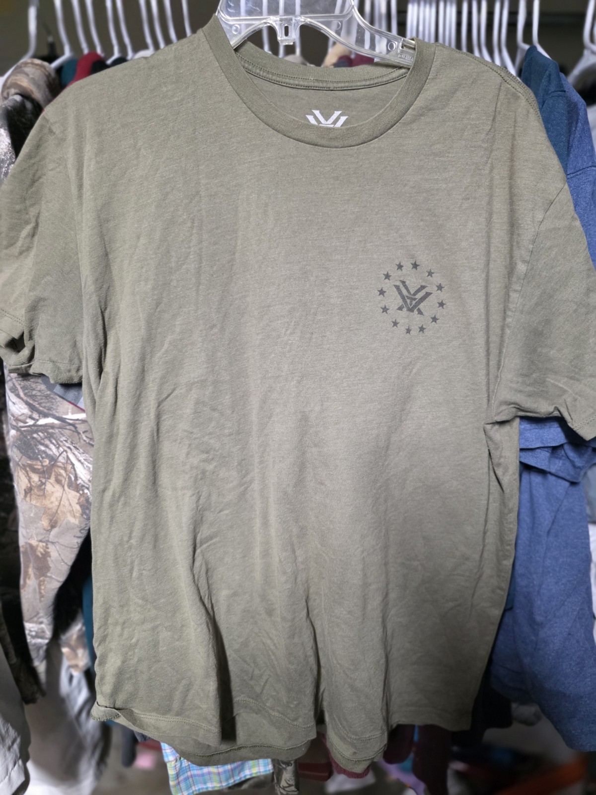 VORTEX OPTICS Men's Salute SS T-Shirt Military Heather Sz XL