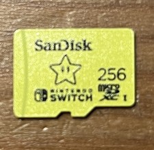 SanDisk Nintendo Switch 256GB Micro SD Card Mario Star