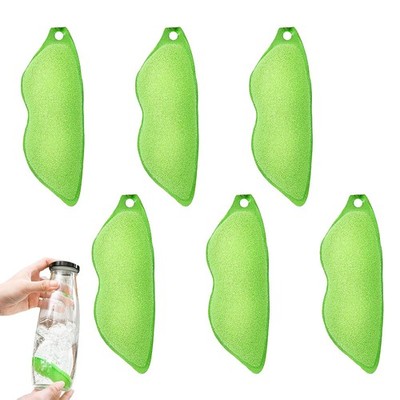 6 Stück Beans Bottle Cleaning Sponge, Magic Beans Bottle Cleaner Sponge, Küch...