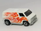 Vintage 1974 Hot Wheels Super Van White with Flames Blackwall Hong Kong