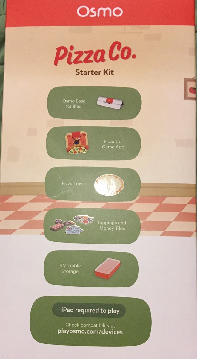 osmo オズモ Genius Starter Kit pizza coding OSMO PIZZA CO. STARTER KIT w/BASE LEARNING GAME
