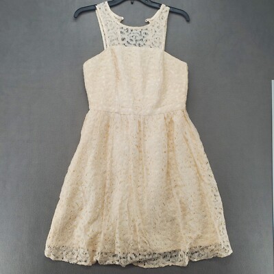 white christmas dresses Ivory Lace Midi Dress main image 1