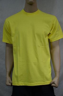 3 NEW PRO5 SUPER HEAVY WEIGHT T-SHIRT YELLOW TEE PLAIN BLANK COTTON S-5XLT