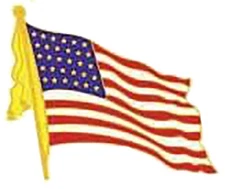 USA Flag W/ Tassel  Bike Motorcycle Hat Cap Lapel Pin HP6027