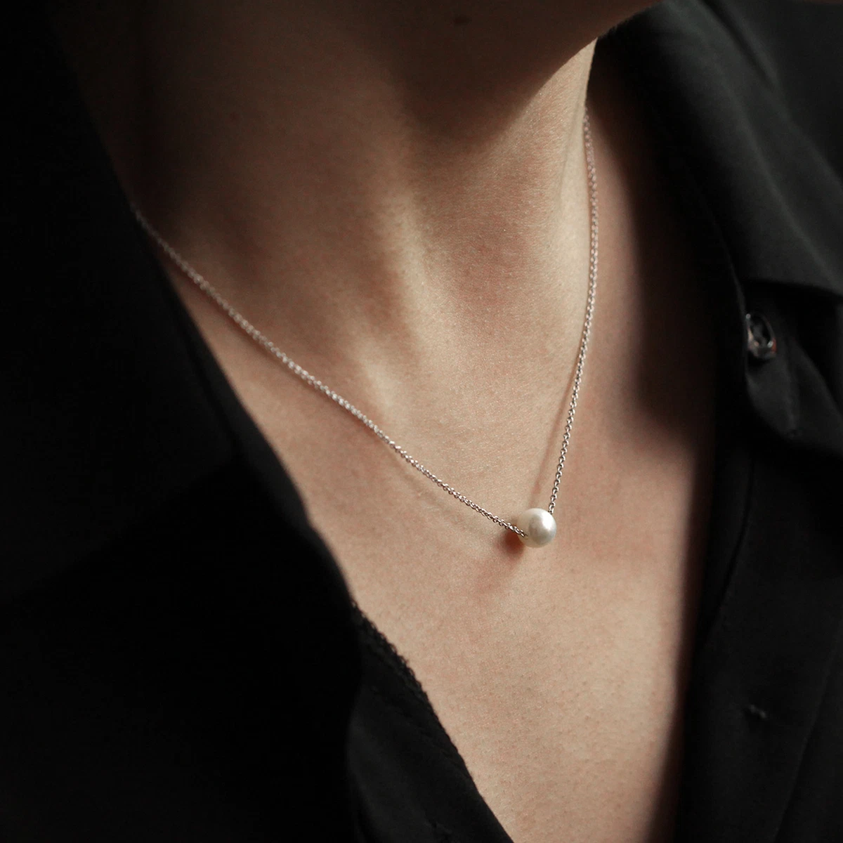 6.5mm Natural Freshwater Pearl Necklace Minimalist Necklace