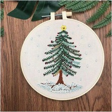 TreeThreads Embroidery Starter Kit: Plastic Hoops, Color Threads, Needles  Inst