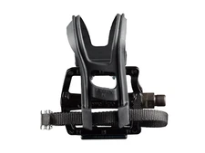 Wellgo B133 Alloy Medium Platform Pedal Set with Clip & Strap 9/16 (15MM)