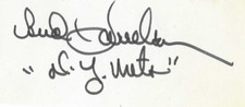 Bud Harrelson Cut Signed Autograph 4x1.5in New York Mets