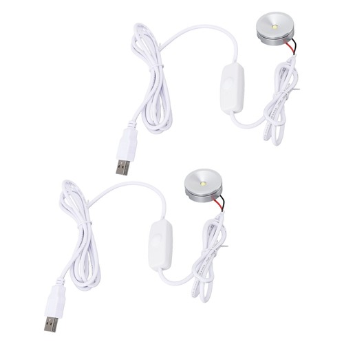Mini Spot Light Mini Spotlight USB 5V 2Pcs Stepless Brightness Dimming Dimmable - Picture 20 of 24