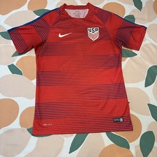 Nike Team USA Soccer Training Jersey Men's Small Red Warm Up Practice USMNT 2016