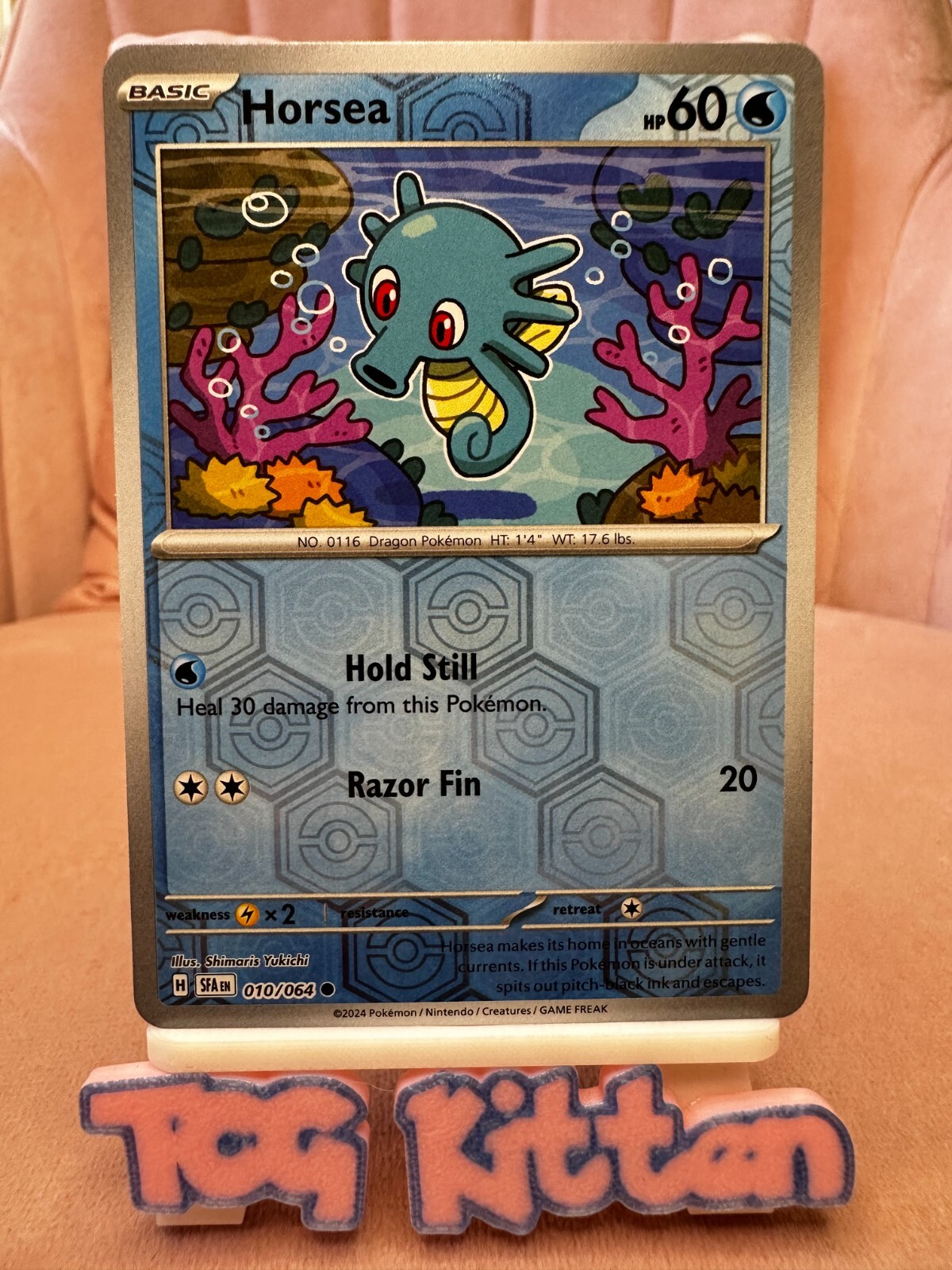 Horsea 010/064 Reverse Holo Shrouded Fable SFA Pokemon Card NM TCGKITTEN