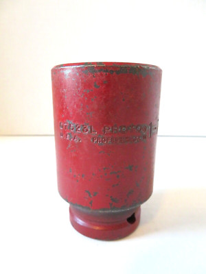 Vintage PROTO Professional 07523L 1-7/16'' Deep Impact Socket 3/4'' Drive, 6 Pt