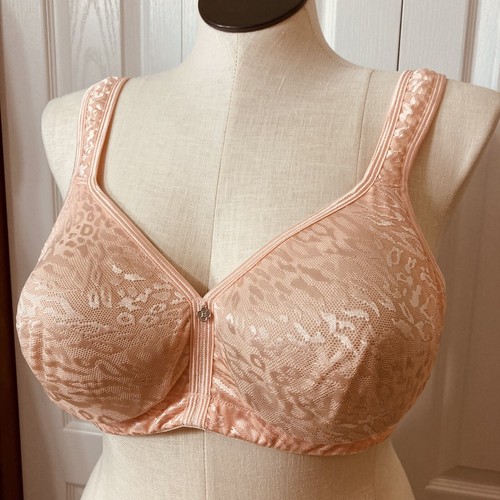 Reggiseno Peach Bralette pizzo overlay stampa leopardata spalline imbottite taglia 44C Breezies - Foto 7 di 14