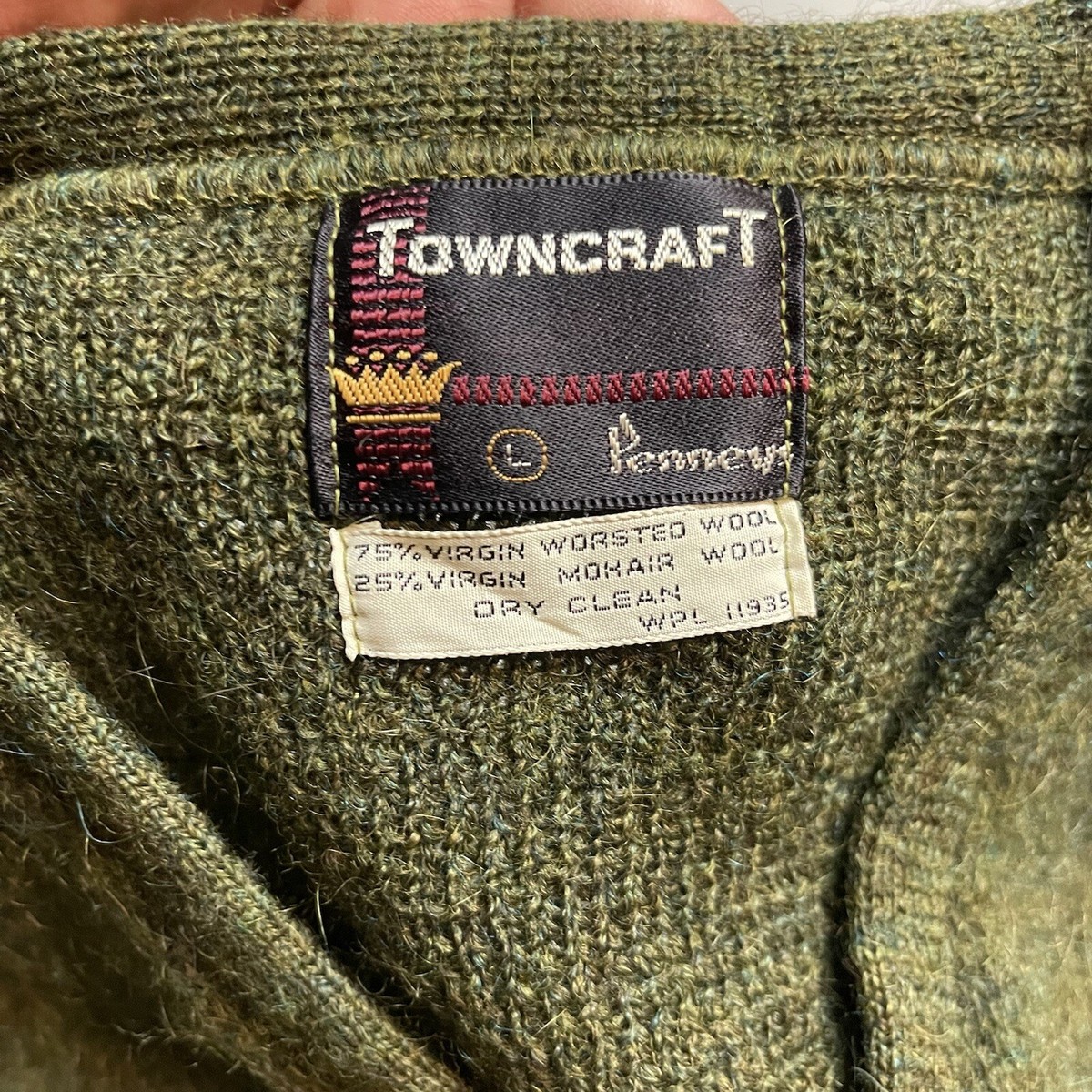 Vintage Penney Towncraft Mohair Sweater V neck Cardigan Wool Vintage Penney Towncraft Mohair Sweater V neck Cardigan Wool