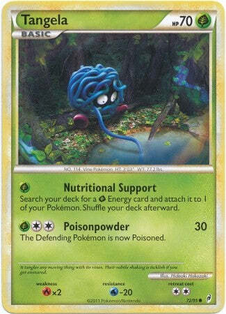 Pokemon Call Of Legends Tangela 72/95 Common Card